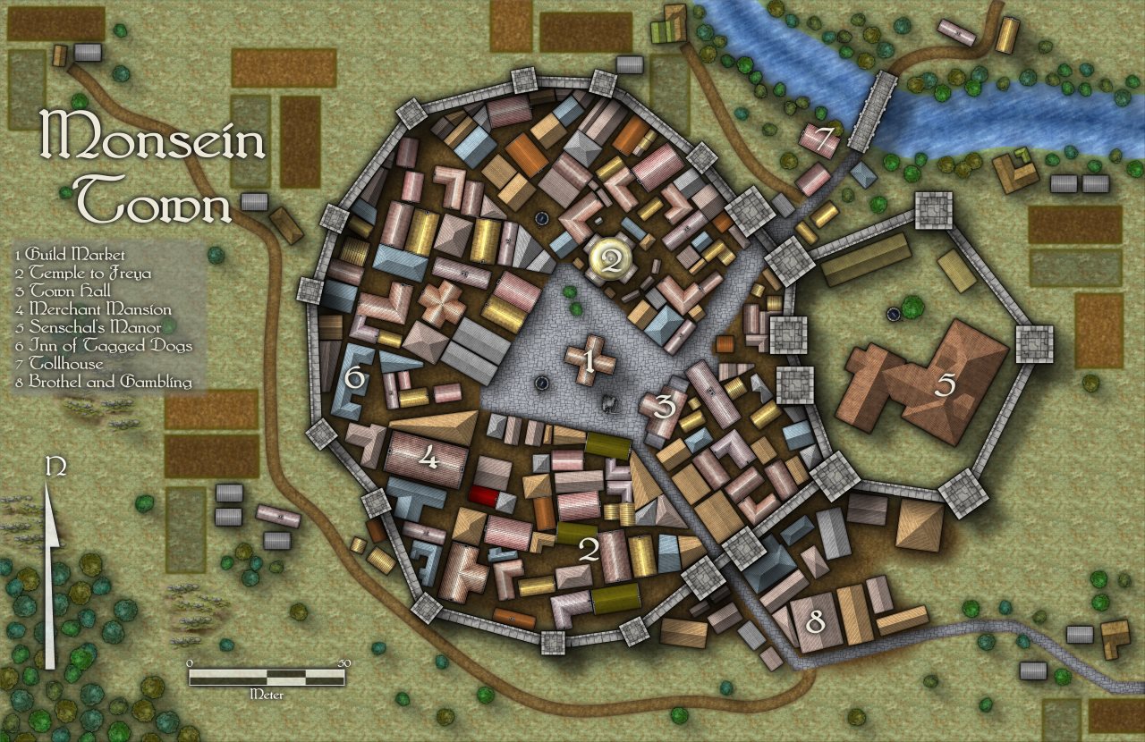 Nibirum Map: monsein town by Quenten Walker